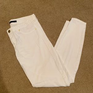 White Harper skinny jeans